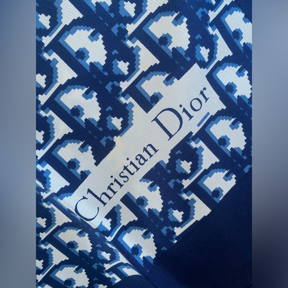 MITZAH DIOR OBLIQUE SILK NECKERCHIEF - Picture 1 of 11